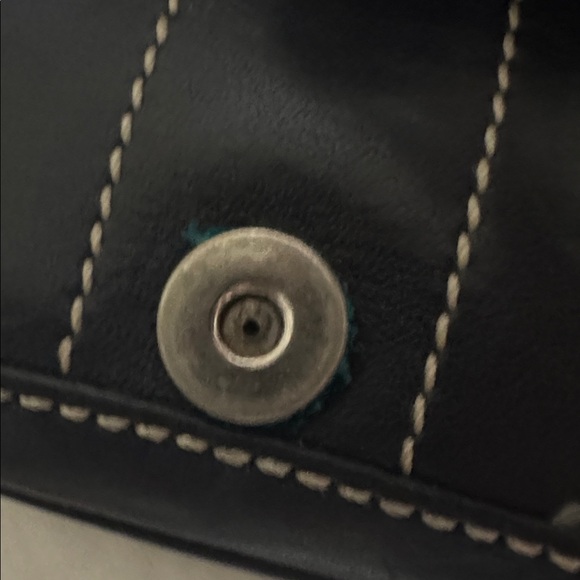 Coach Vintage Black Leather Clutch with Strap - Picture 4 of 5